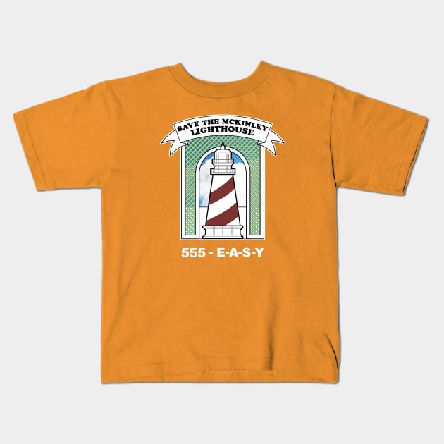 Save the McKinley Lighthouse Kids T-Shirt by kevko76